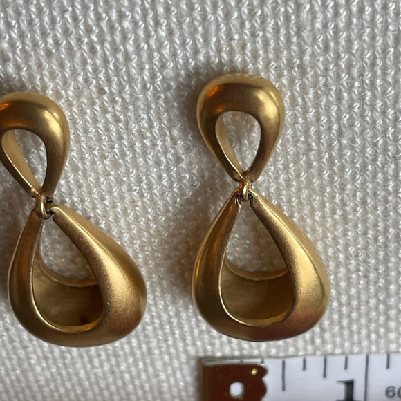 Trina Turk Gold Rush Double Teardrop Earrings - Picture 4 of 6
